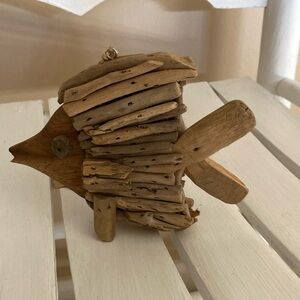 Driftwood Fish Beach Decor Free Standing or Hanging Ornament NEW Tropical Decor